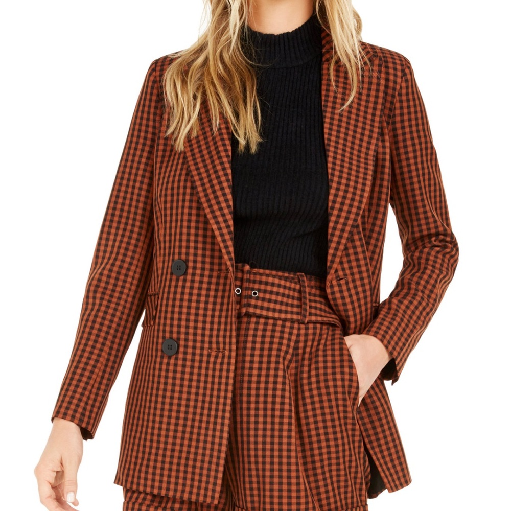 Gingham Blazer